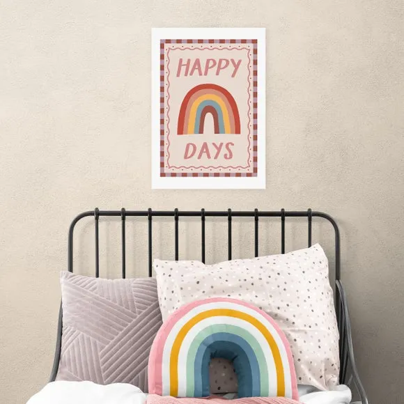 Happy Days Wall Print - Multicolor, Paper image