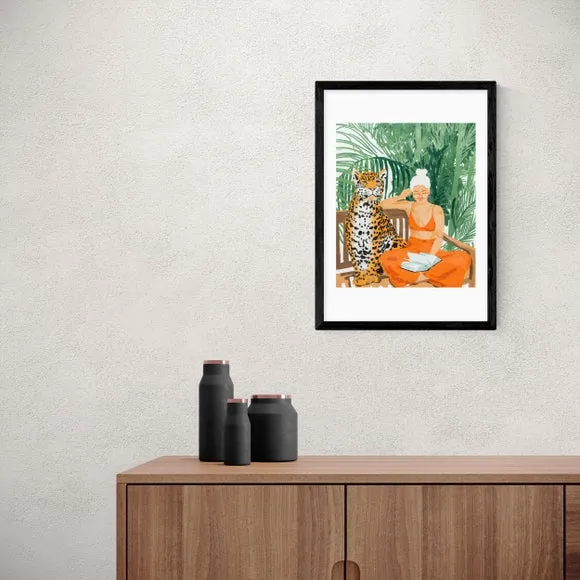 Jungle Vacay II Art Print - Green, Paper