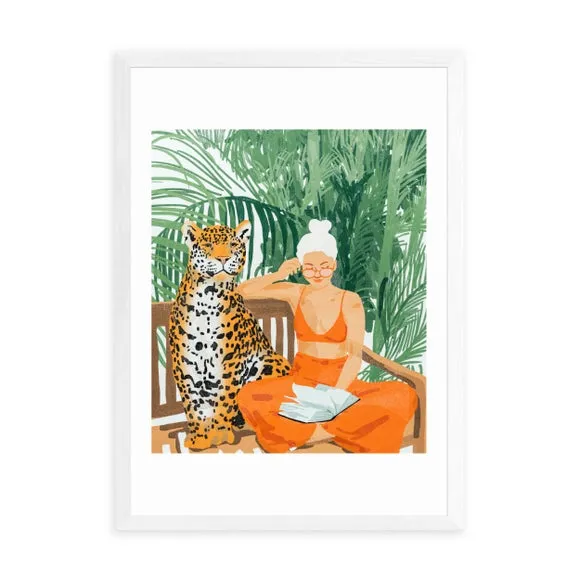 Jungle Vacay II Art Print - Green, Paper