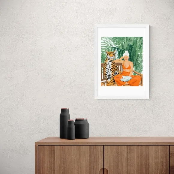 Jungle Vacay II Art Print - Green, Paper