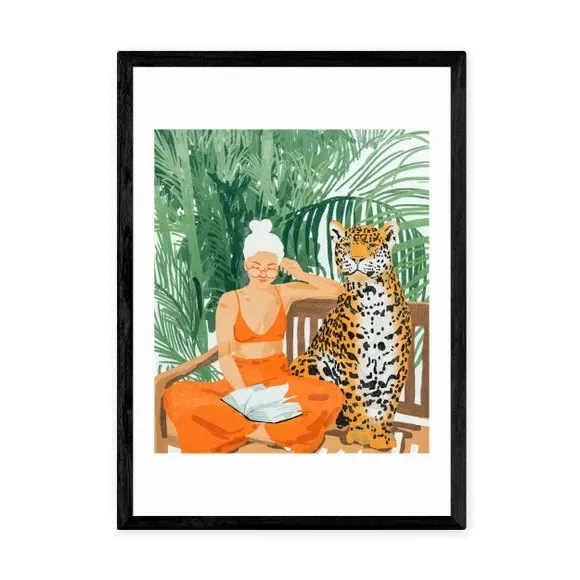 Jungle Vacay II Art Print - Green, Paper