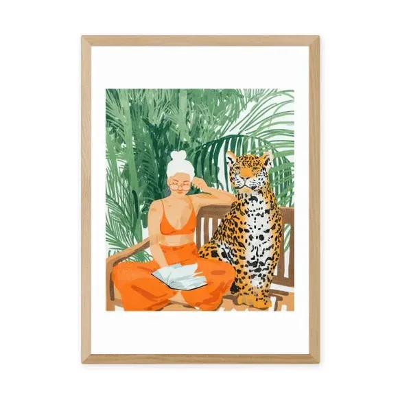 Jungle Vacay II Art Print - Green, Paper