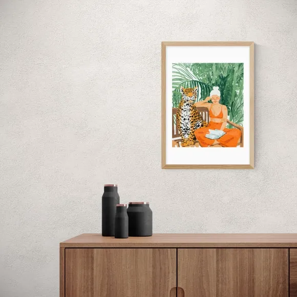 Jungle Vacay II Art Print - Green, Paper