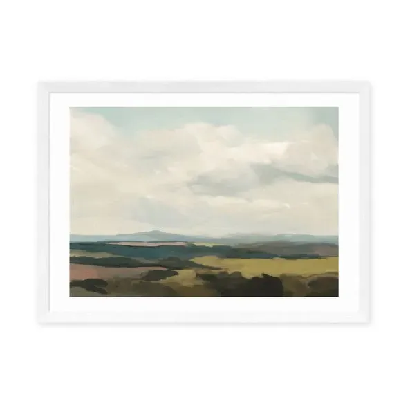 Landscape Art Print - Green, Archival Paper