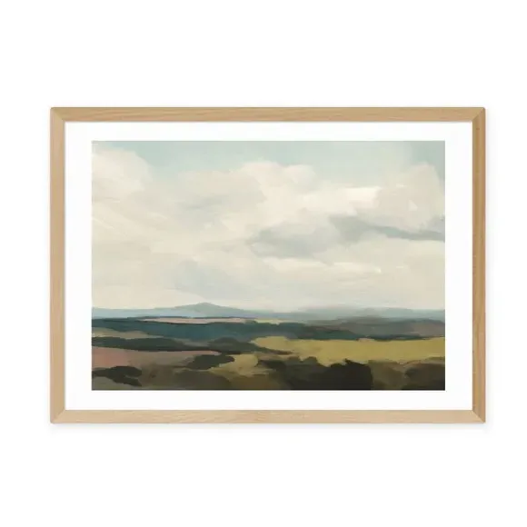 Landscape Art Print - Green, Archival Paper