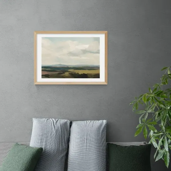 Landscape Art Print - Green, Archival Paper