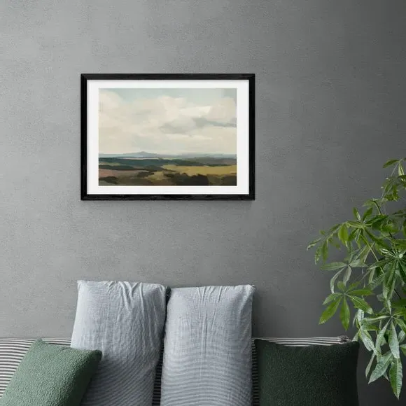 Landscape Art Print - Green, Archival Paper