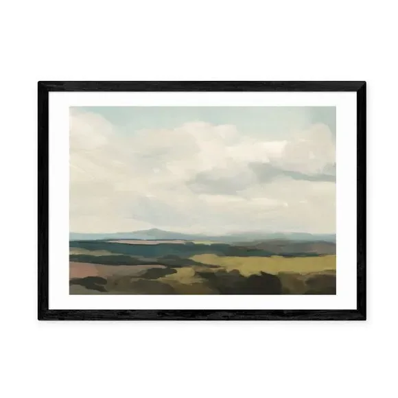 Landscape Art Print - Green, Archival Paper