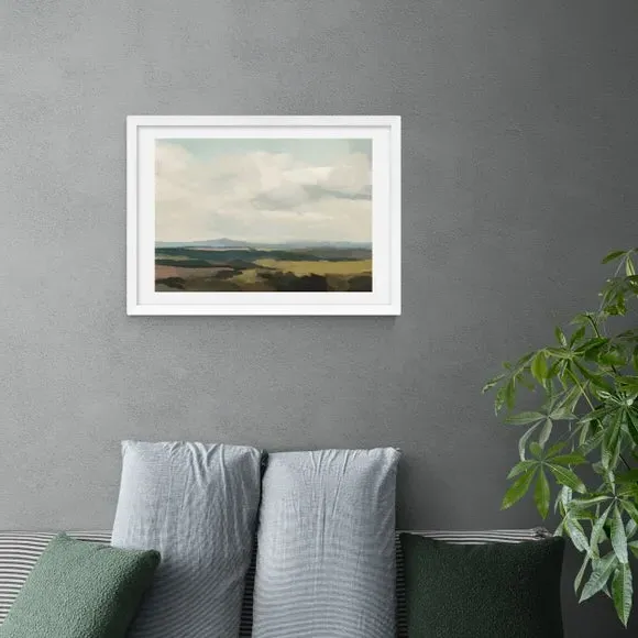 Landscape Art Print - Green, Archival Paper