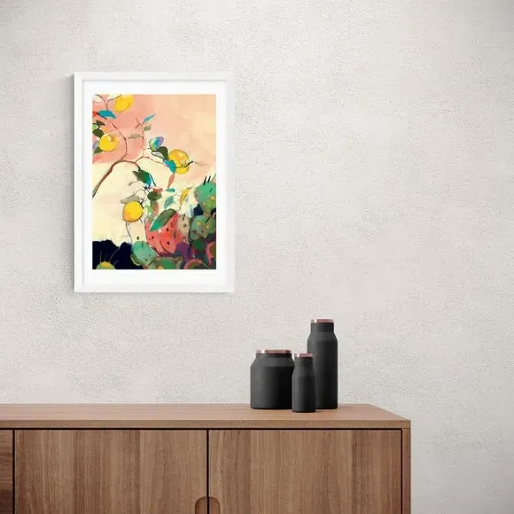 Landscape Wall Print Citrus Cacti - Multicolor