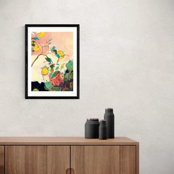 Landscape Wall Print Citrus Cacti - Multicolor