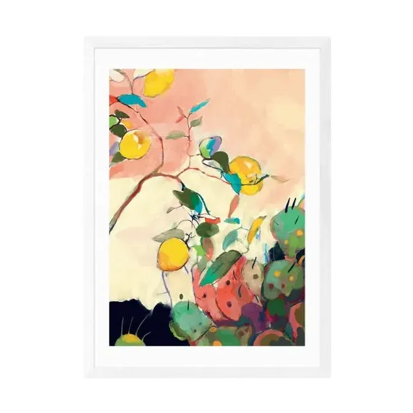 Landscape Wall Print Citrus Cacti - Multicolor