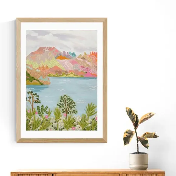Landscape Wall Print - Multicolor, Paper