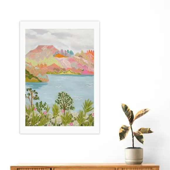 Landscape Wall Print - Multicolor, Paper image