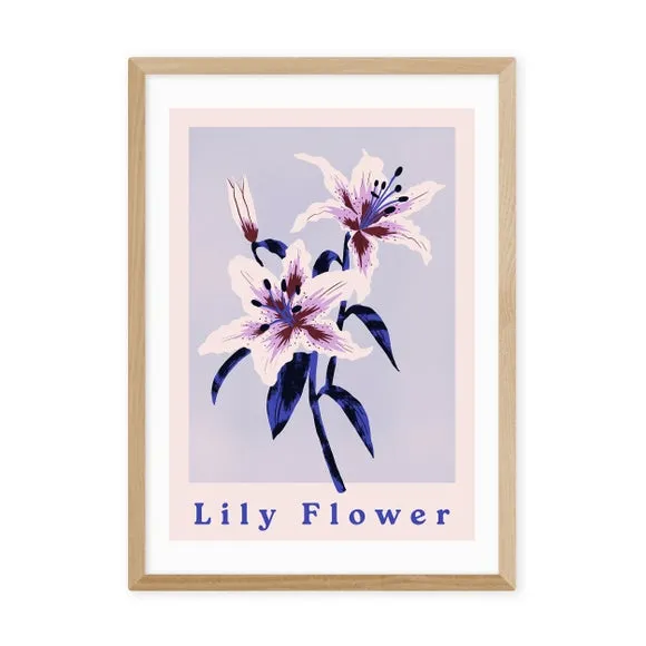 Lily Flower Art Print - Pink