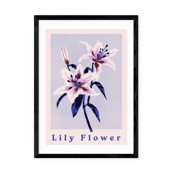 Lily Flower Art Print - Pink