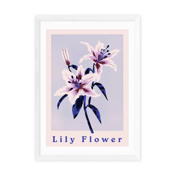 Lily Flower Art Print - Pink