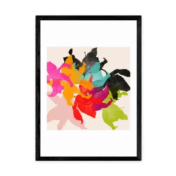 Lily II Floral Print - Multicolor, Paper