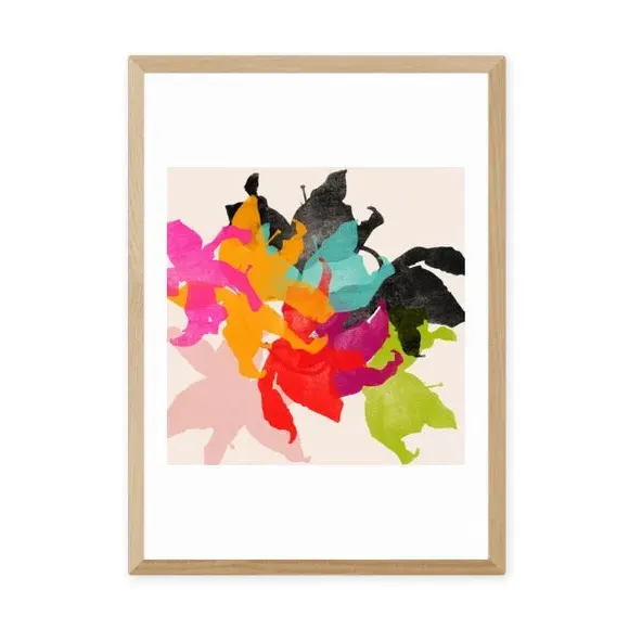 Lily II Floral Print - Multicolor, Paper