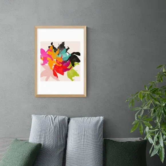 Lily II Floral Print - Multicolor, Paper