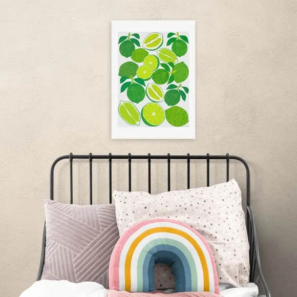 Lime Harvest Wall Print - Green, Paper image