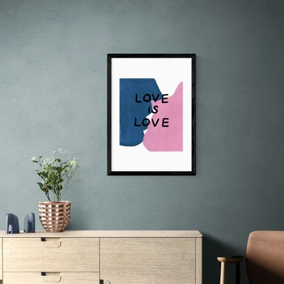 Love is Love Art Print - Pink