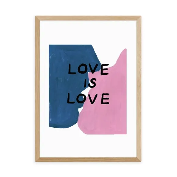 Love is Love Art Print - Pink