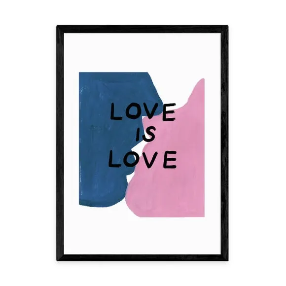 Love is Love Art Print - Pink