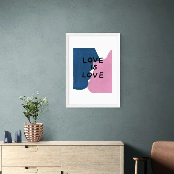 Love is Love Art Print - Pink
