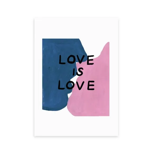Love is Love Art Print - Pink