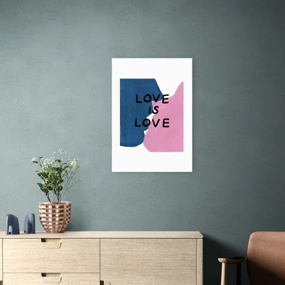 Love is Love Art Print - Pink image