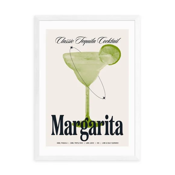 Margarita Wall Print - Green, Paper