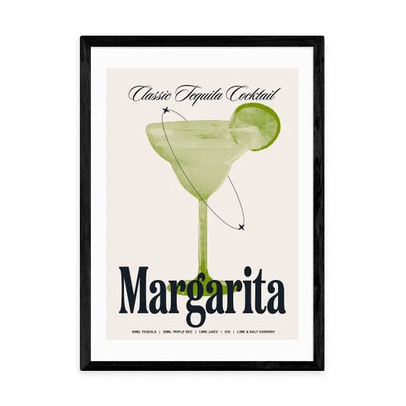 Margarita Wall Print - Green, Paper