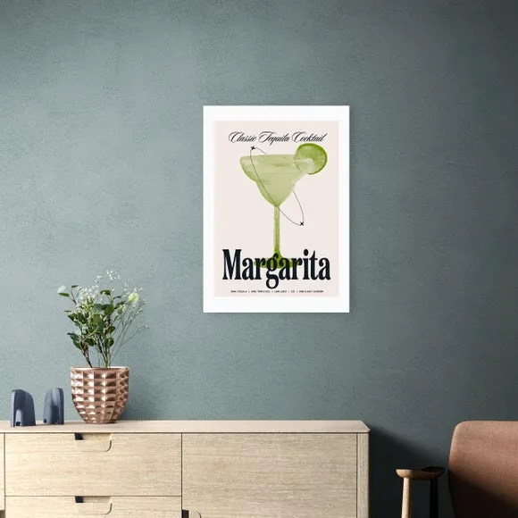 Margarita Wall Print - Green, Paper image