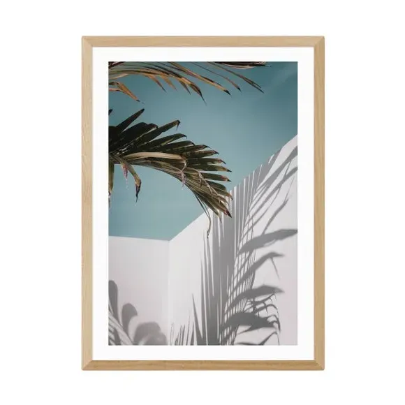 Me Casa Wall Print - Blue, Archival Paper