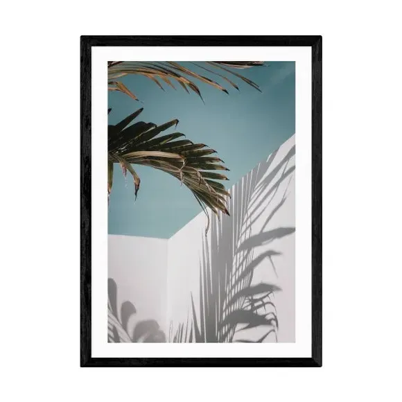 Me Casa Wall Print - Blue, Archival Paper