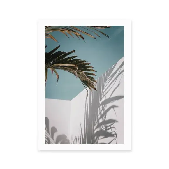 Me Casa Wall Print - Blue, Archival Paper image