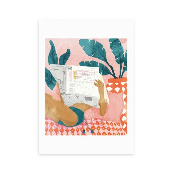 Morning News Art Print - Multicolor, Paper
