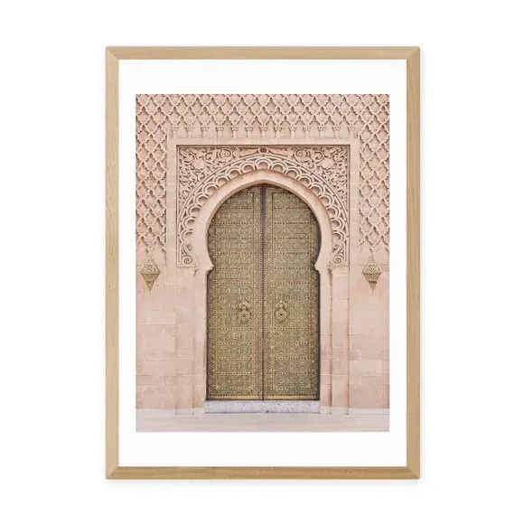 Moroccan Door Print - Pink