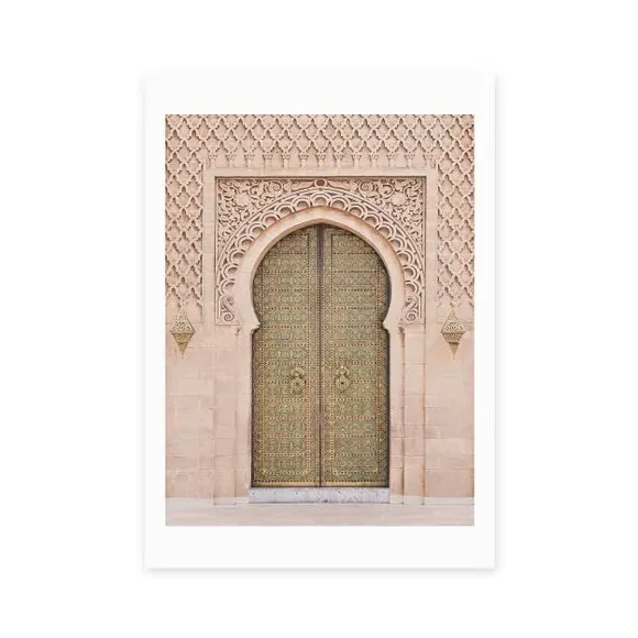 Moroccan Door Print - Pink