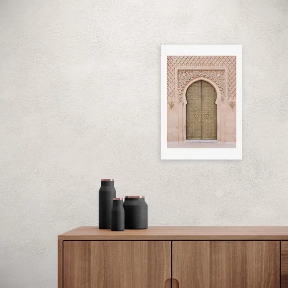 Moroccan Door Print - Pink image