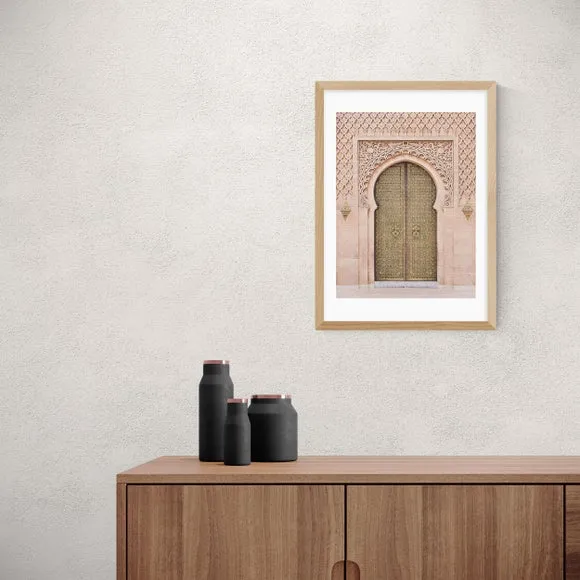 Moroccan Door Print - Pink