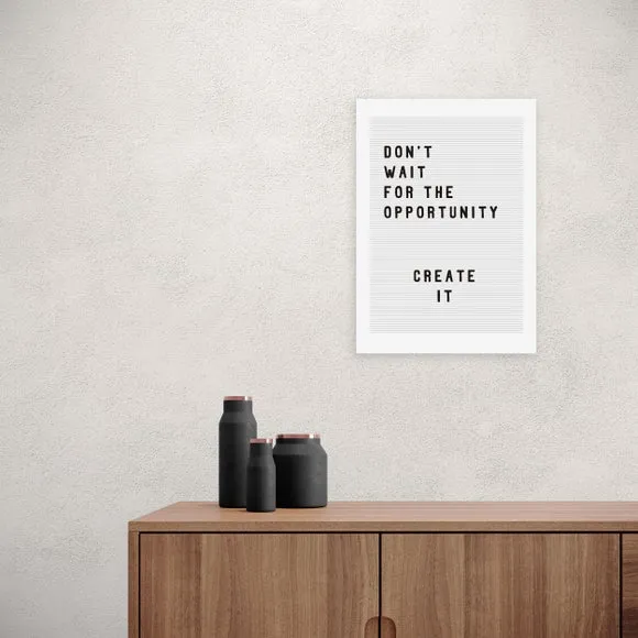 Motivational Typography Print - Black, Paper image