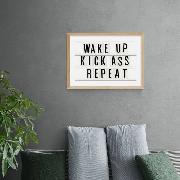 Motivational Typography Print - Black, Paper