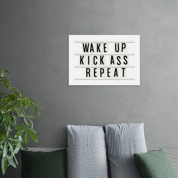 Motivational Typography Print - Black, Paper image