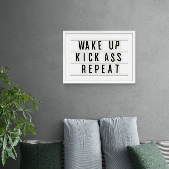 Motivational Typography Print - Black, Paper