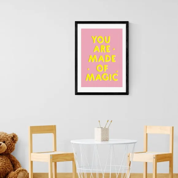 Motivational Typography Print - Pink, Paper