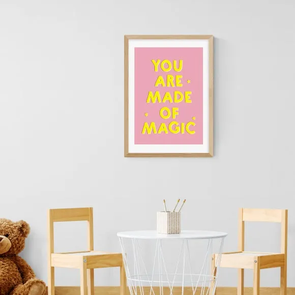 Motivational Typography Print - Pink, Paper