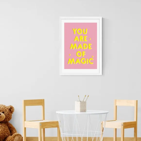 Motivational Typography Print - Pink, Paper