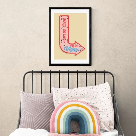 Motivational Wall Print - Multicolor, Paper